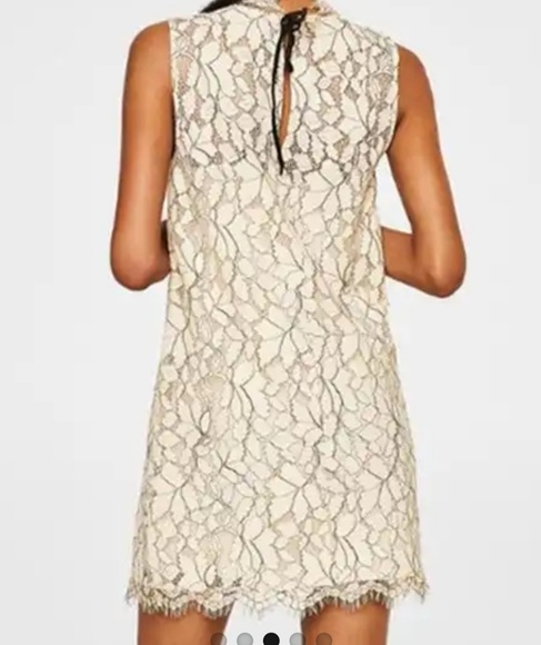 Mango Lace Ecru Dress - Picture 2 of 7